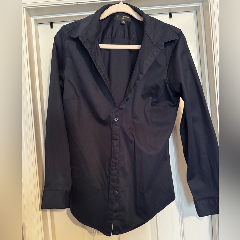 Banana Republic Navy Button Down Shirt